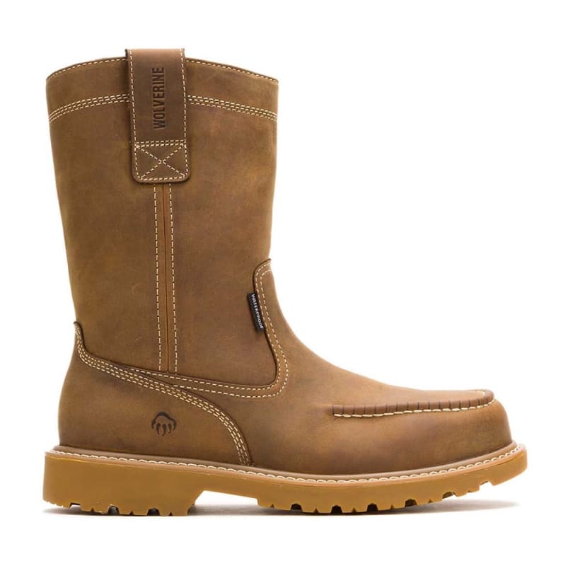 Wolverine Floorhand 10 Inch Moc Toe Soft Toe Waterproof Pull On Wellington Work Boot W250029