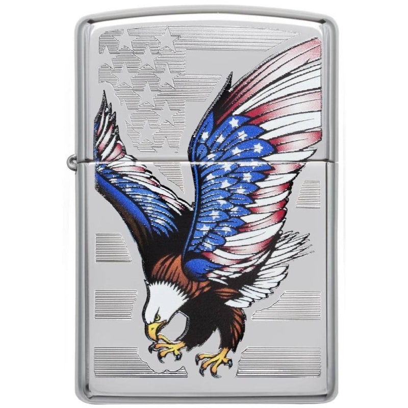 Zippo  E-Star Award Flag Lighter - 28449