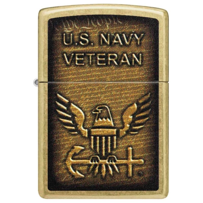 Zippo  US Navy Veteran Design  Lighter 46489