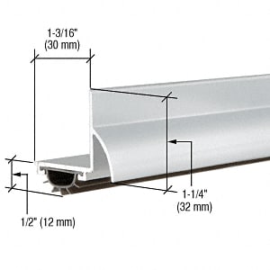 Aluminum L Shape Door Bottom - 48 inch (1219 Mm)