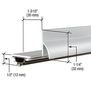 Aluminum L Shape Door Bottom With Full Notch