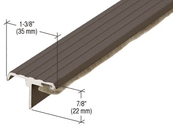 96 inch Overlapping Door Astragal Bronze