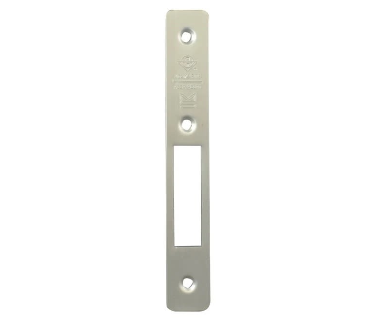 Adams Rite Deadlock Left Hand Beveled Face Plate, Silver Finish Adams Rite Deadlock Left Hand Beveled Face Plate, Silver Finish