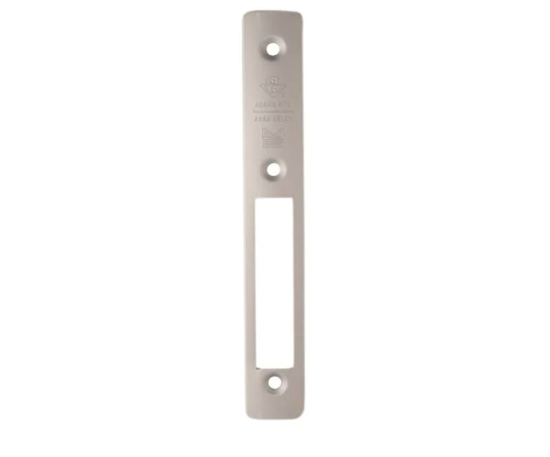 Adams Rite Deadlock Radius Face Plate, Silver Finish Adams Rite Deadlock Radius Face Plate, Silver Finish