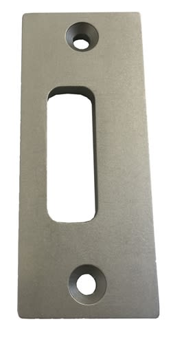 Clear Anodized Lock Strike Assembly For Besam Unislide Automatic Sliding Doors