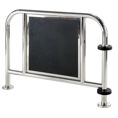 42 inch x 37 inch (Horizontal Dimension x Vertical Dimension) Stainless Steel Automatic Swinging Door Free Standing Guide Rail With Panel