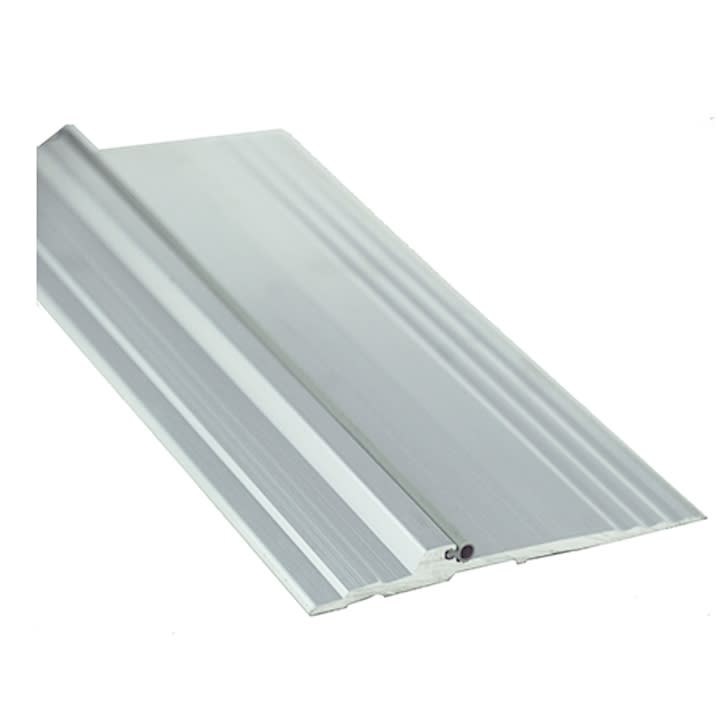 Extreme Heavy Duty ADA Compliant Aluminum Bumper Seal Threshold for Commercial Applications, Rated for 10,000 lbs, Mill Aluminum Finish, Made In USA, Specify Size