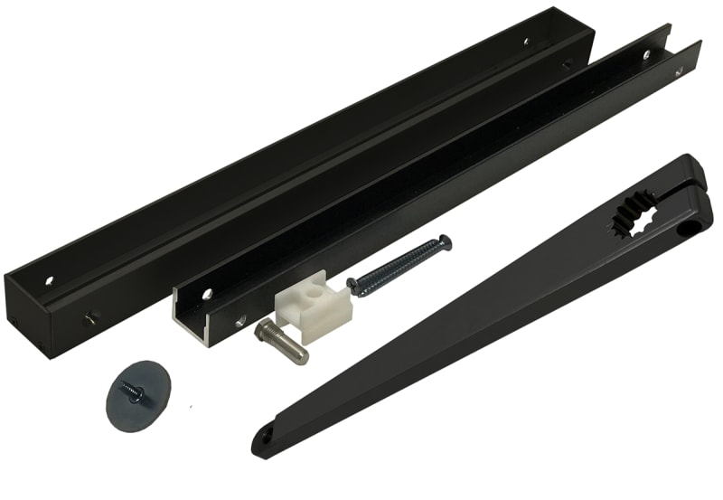 Horton EasyAccess Series 7100 Surface Applied 14 Tooth Inswing Straight  Arm, Door Mounted Track, and Slide Block, Dark Bronze Finish