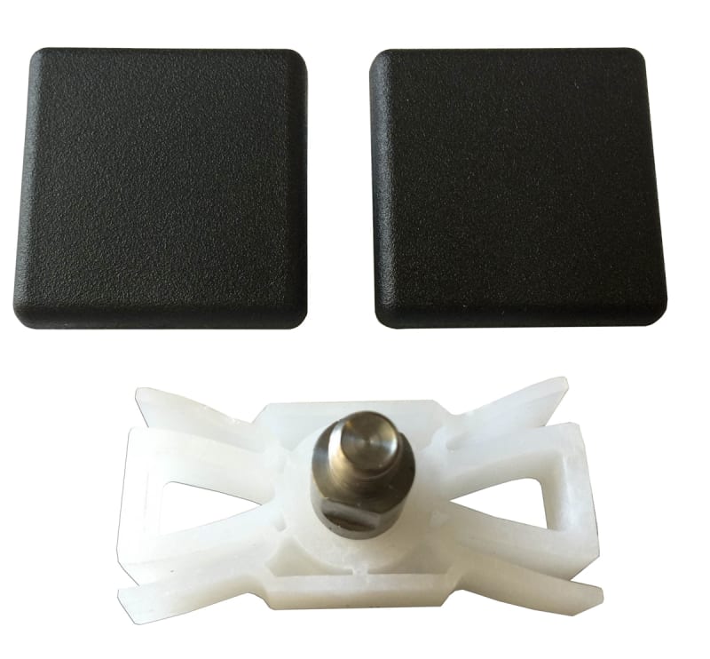 Besam SW100 Black End Caps & Slide Block Assa Abloy Automatic Door Parts