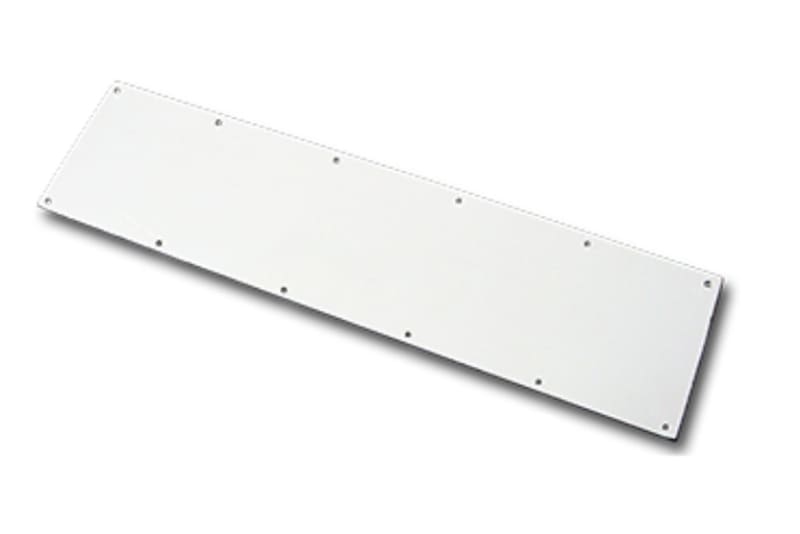 Metal Kick Plate .050 inch X 8 inch X 34 inch With Screws - Us32D Satin Stainless Steel Finish Metal Kick Plate .050 inch X 8 inch X 34 inch With Screws - Us32D Satin Stainless Steel Finish