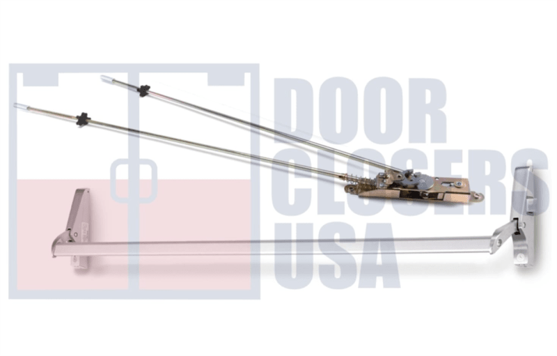 Calibre Door Closers 7085-1-48-RHR-AL Right Hand Reverse Concealed Vertical Rod Panic Exit Device, Aluminum Finish Calibre Door Closers 7085-1-48-RHR-AL Right Hand Reverse Concealed Vertical Rod Panic Exit Device, Aluminum Finish