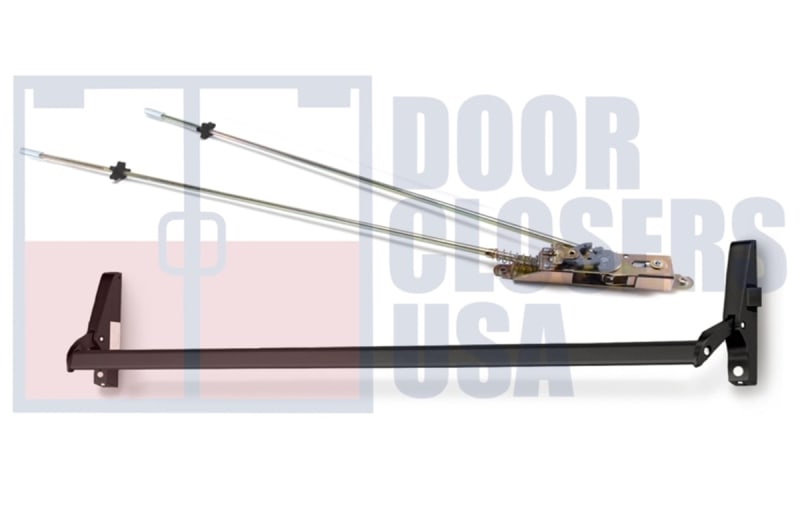 Calibre Door Closers 7085-1-48-RHR-DU Right Hand Reverse Concealed Vertical Rod Panic Exit Device, Dark Bronze Finish Calibre Door Closers 7085-1-48-RHR-DU Right Hand Reverse Concealed Vertical Rod Panic Exit Device, Dark Bronze Finish