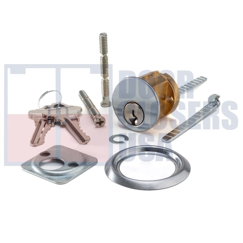 Calibre Door Closers RM-1000-AL Rim Cylinder For 7085 Series Concealed Vertical Rod Panic Exit Device, Aluminum Finish Calibre Door Closers RM-1000-AL Rim Cylinder For 7085 Series Concealed Vertical Rod Panic Exit Device, Aluminum Finish