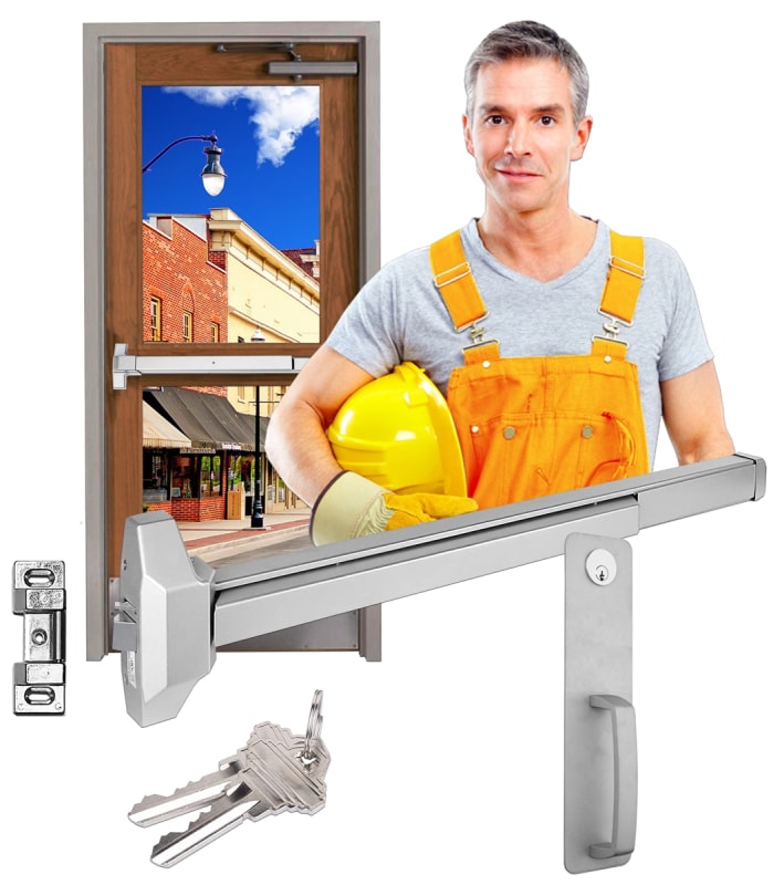 Touch Pad Exit Device and Night Latch