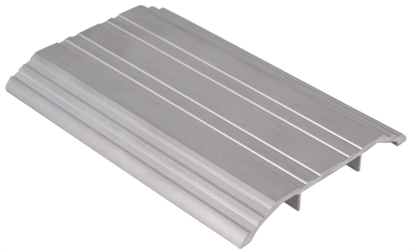Construction Pro Hardware Commercial ADA Saddle Threshold, 4 in. Wide x 1/2 in. Tall x 72 in. Length, 6063-T6 Aluminum Alloy, Slip Resistant, Mill Finish