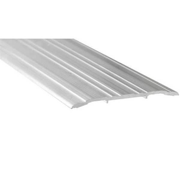 Construction Pro Hardware Commercial ADA Saddle Threshold, 4 in. Wide x 1/4 in. Tall x 72 in. Length, 6063-T6 Aluminum Alloy, Slip Resistant, Mill Finish