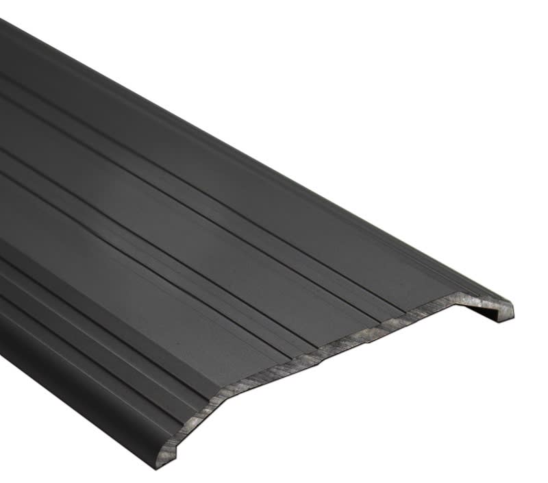 Construction Pro Hardware Commercial Door Threshold, 4 in. Wide x 1/2 in. Tall x 36 in. Length, Dark Bronze Fluted Saddle, ADA Compliant, Heavy Duty