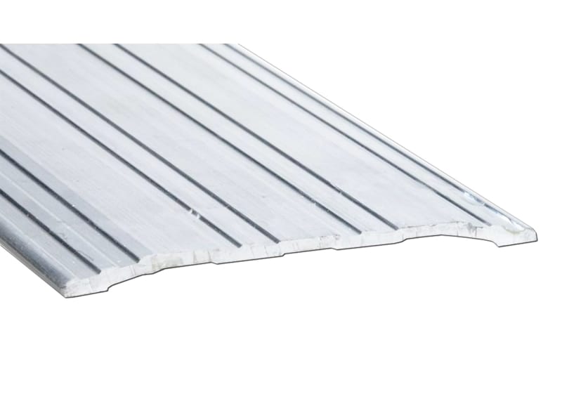 Construction Pro Hardware Commercial Door Threshold, 4 in. Wide x 1/4 in. Tall x 72 in. Length, Aluminum Fluted Saddle, ADA Compliant, Heavy Duty