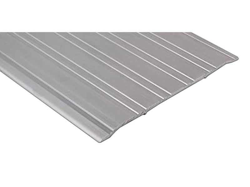 Construction Pro Hardware Commercial Door Threshold, 6 in. Wide x 1/4 in. Tall x 48 in. Length, Aluminum Fluted Saddle, ADA Compliant, Heavy Duty