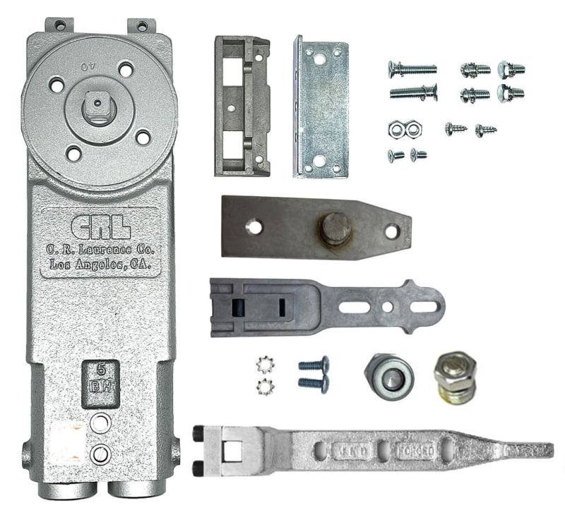 CR Laurence CRL Overhead Concealed Door Closer Kit With End Load Arm and Combination Threshold