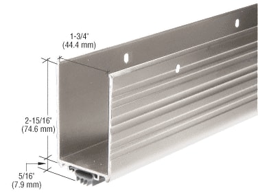 Aluminum Wrap Around Door Shoe With Vinyl Weatherseal For 36 inch Door