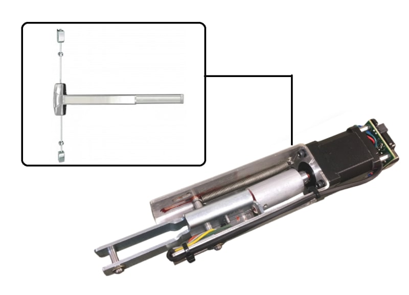 Cal Royal A7760V Series Style Surface Vertical Rod Exit Device Motorized Latch Retraction Kit