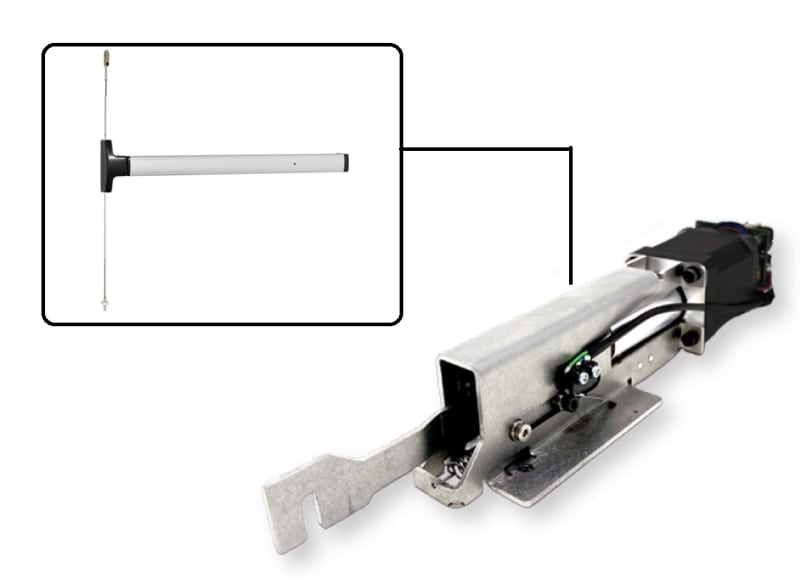 Falcon 1690 Series Style Concealed Vertical Rod Exit Device Motorized Latch Retraction Kit