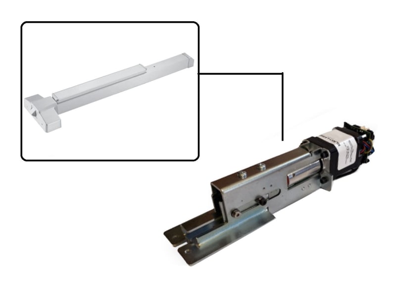 International Door Closers 8610 Series Style Rim Exit Device Motorized Latch Retraction Kit