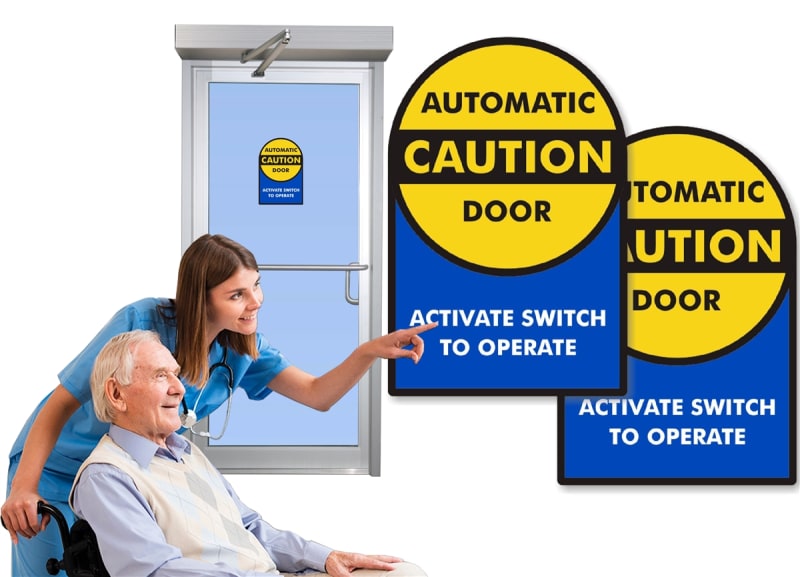 Record 6100 ANSI A156.19 Certified Decal Kit Record Automatic Door Parts