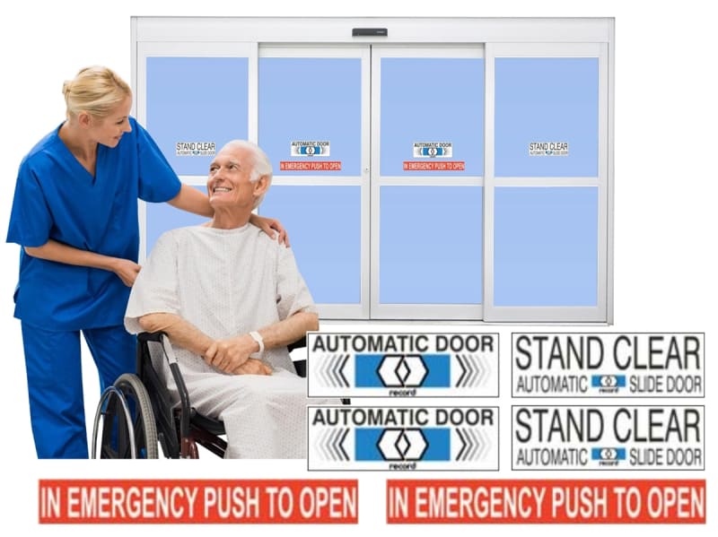 Record Bi Part Slide Automatic Door Sticker Kit Record Automatic Door Parts