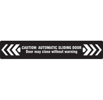 Stanley 410796 AUTOMATIC CAUTION DOOR Decal