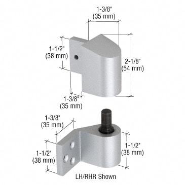 U.S. Aluminum 3/4 inch Offset Left Hand Intermediate Pivot Sets, Aluminum U.S. Aluminum 3/4 inch Offset Left Hand Intermediate Pivot Sets, Aluminum