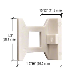 Extended Hole Flush Bolt Nylon Guide