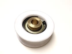 Doromatic Astroslide Top Roller Used On Black Colored Hanger Bracket