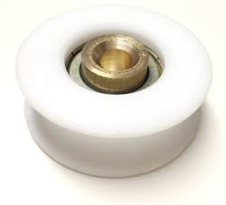 Doromatic Astroslide Top Roller Used On Silver Colored Hanger Bracket