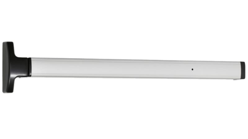 Doromatic 6-5/8 in. x 2-1/2 in. Chassis Head Left Hand Reverse Concealed Vertical Rod Exit Device For 36 in. x 84 in. Door, Aluminum Finish