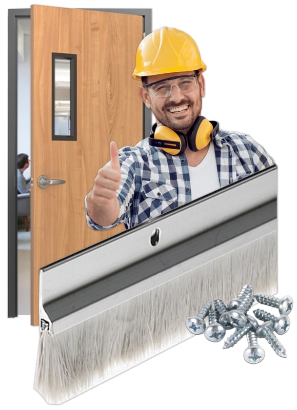 Brush Sweep For Wood Door