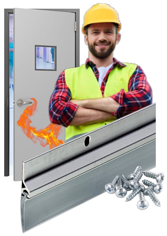 Zero 8191 Style Vinyl Door Sweep | Vinyl Sweeps