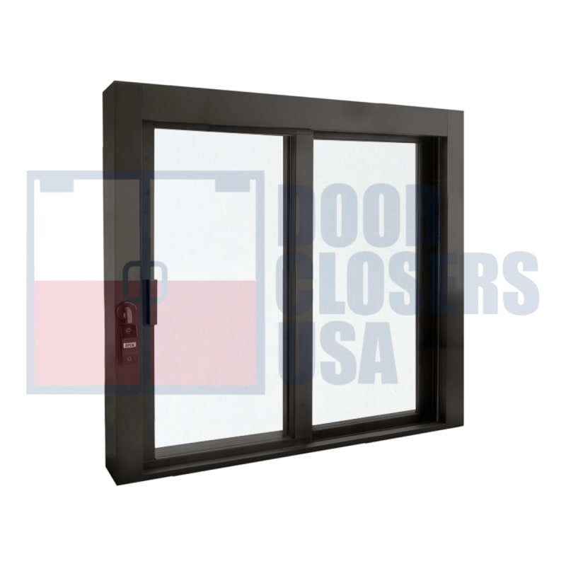 36" x 36" XO Sliding Service Window  Black Bronze Anodized, Made in USA (3-4 Week Production)