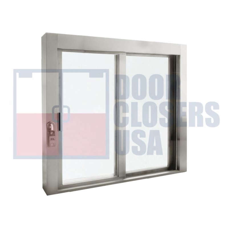 36" x 36" XO Sliding Service Window  Clear Anodized, Made in USA (3-4 Week Production)