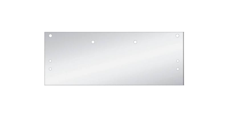 Parallel Arm Installation Drop Plate For Doors With Narrow Top Rail, Aluminum Finish For Entry Systems ES4100 Surface Mount Door Closer Parallel Arm Installation Drop Plate For Doors With Narrow Top Rail, Aluminum Finish For Entry Systems ES4100 Surface Mount Door Closer