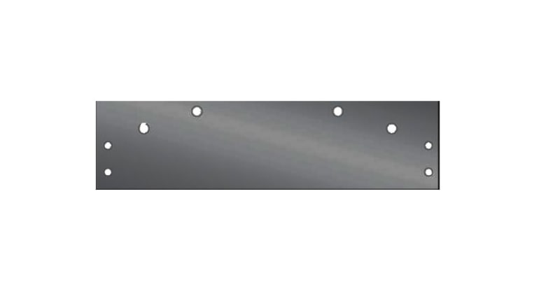 Top Jamb Installation Mounting Plate For Frames Where Vertical Closer Body Placement Can Be Centered On Door Frame, Dark Bronze Finish For Entry Systems ES4100 Surface Mount Door Closer