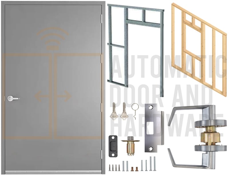 48 in. x 96 in. (4080) RHR Commercial Industrial 18 Gauge Flush Hollow