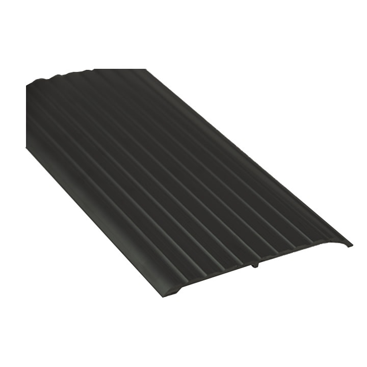 Heavy Duty 5-1/2 inch Wide x 3/4 inch Tall Aluminum 1/2 inch Offset Threshold for Commercial Applications, Dark Bronze Anodized Finish, Made In USA, Specify Size