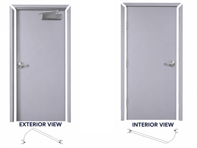 Complete Interior Hollow Metal Door Package - 36" x 80" Steel Door, Drywall Frame & Hardware, Right Hand Complete Interior Hollow Metal Door Package - 36" x 80" Steel Door, Drywall Frame & Hardware, Right Hand