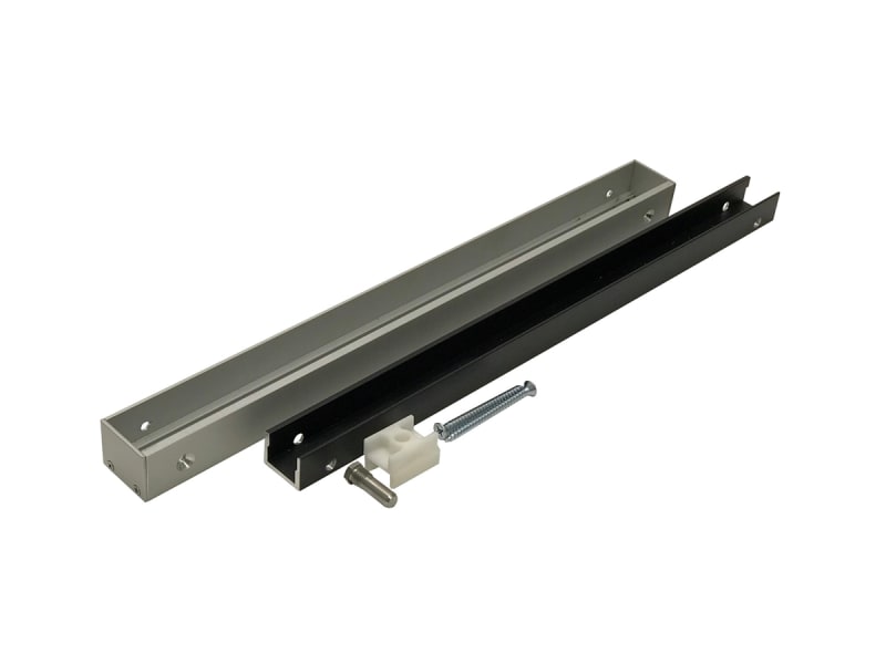 Horton EasyAccess Series 7100 Surface Applied Inswing Door Mounted Track With Slide Block, Clear Finish