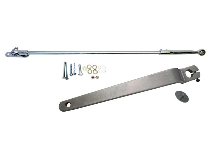 Horton HD-Swing Series 4100LE Low Energy Surface Applied 48 Tooth Outswing Arm With Connecting Rod, Clear Finish