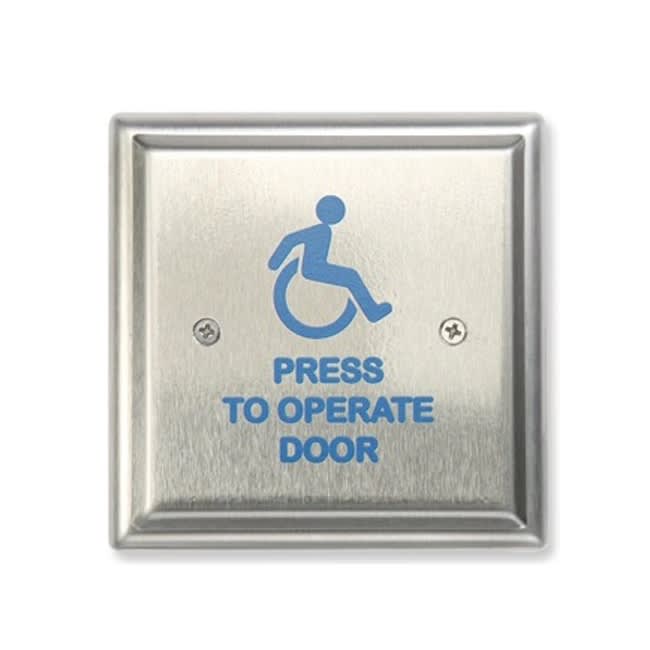 Horton EasyAccess Series 7100 Surface Applied 4.5 Inch x 4.5 Inch Handicap Door Activation Wall Switch