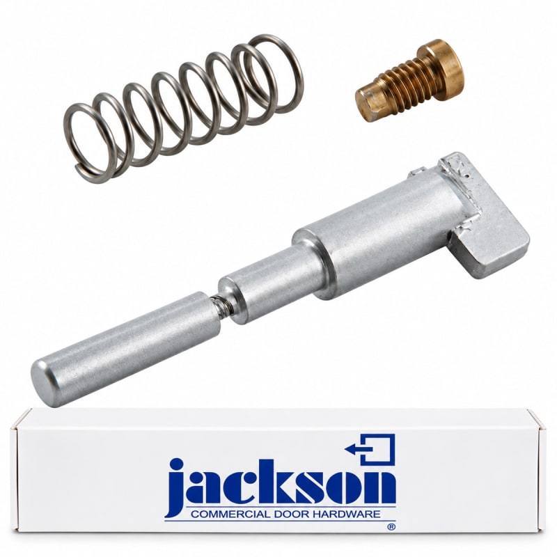 Jackson Replacement Dogging Turnpiece Assembly For Jackson Crash Bar Concealed Vertical Rod Panic Bar, Silver Finish Jackson Replacement Dogging Turnpiece Assembly For Jackson Crash Bar Concealed Vertical Rod Panic Bar, Silver Finish