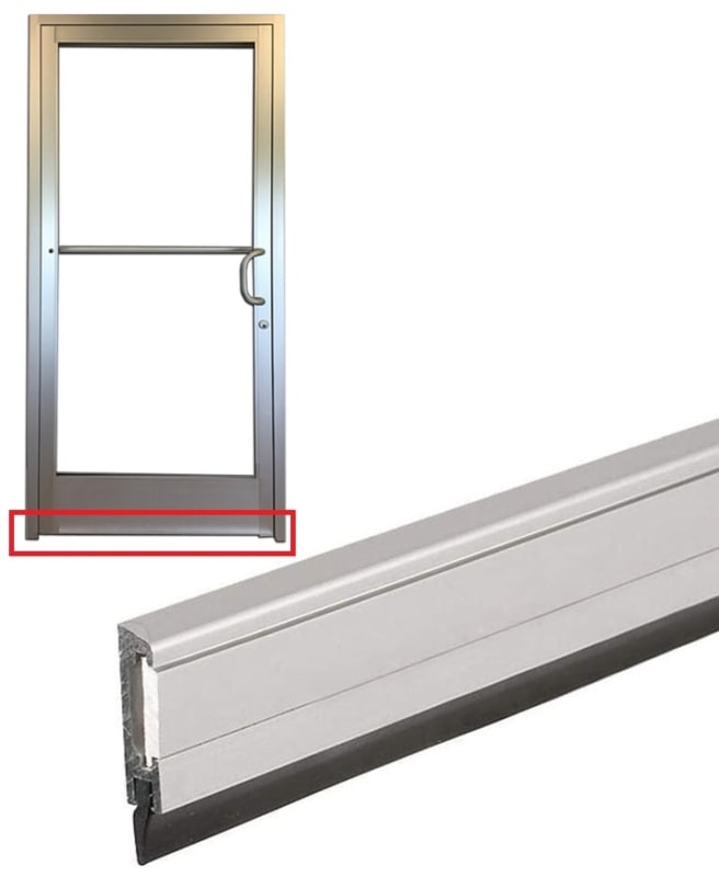 Kawneer 4.5 Inch Wide x 1/2 Inch Tall x 36 Inch Length Commercial